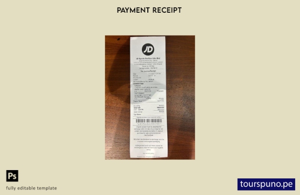 lista para imprimir plantilla de cheque de pago de tienda de deportes Jd